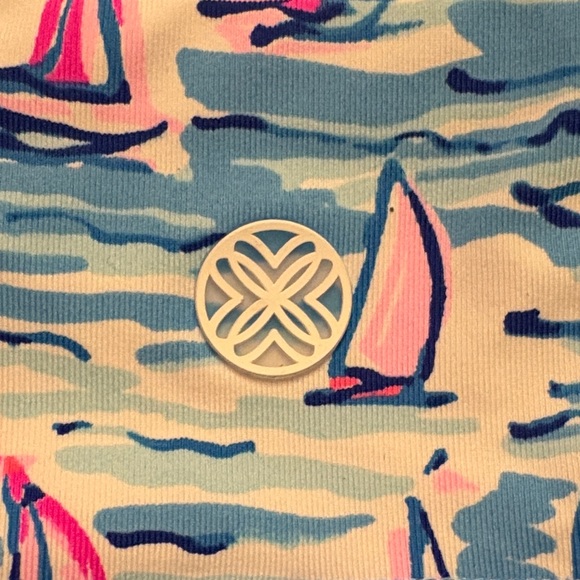 Lily Pulitzer NWT Blue and Pink Sailboat Print Corrine Skort - Picture 5 of 6